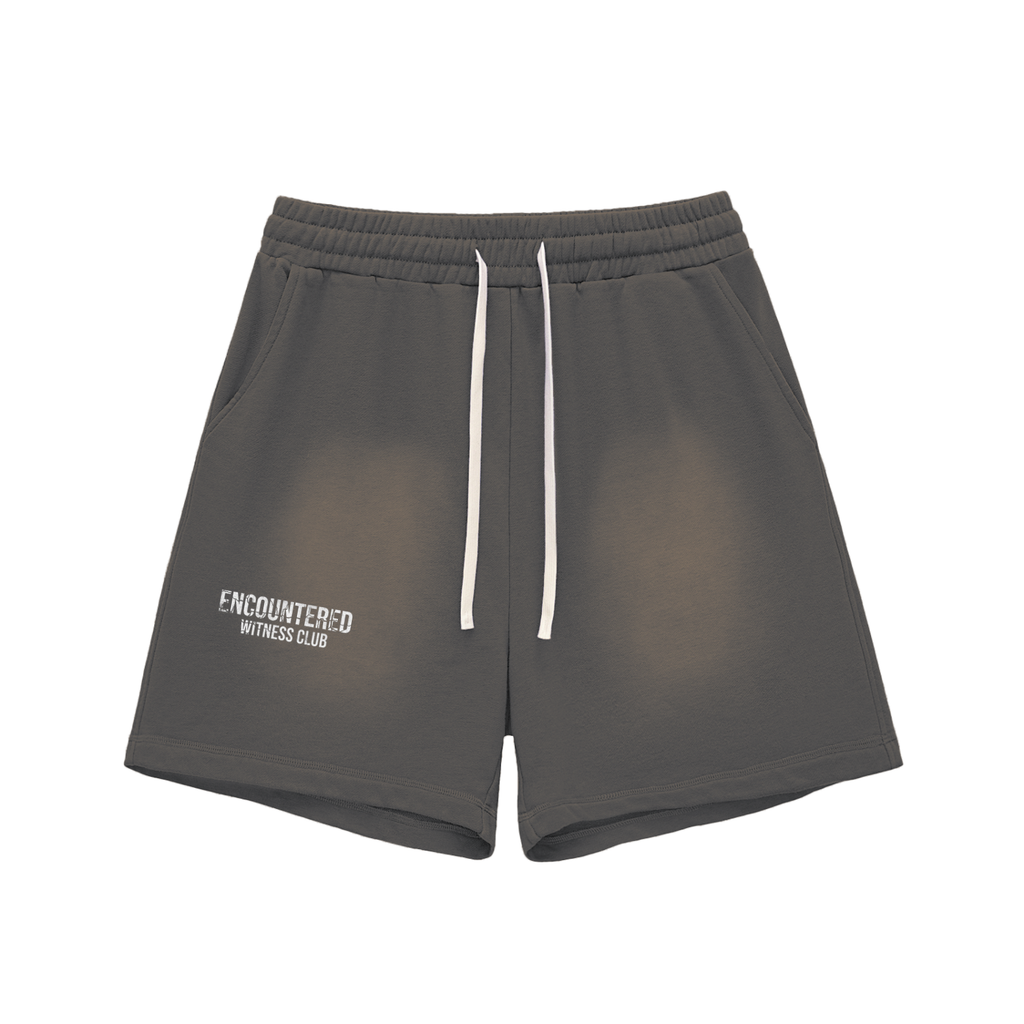 Witness Club Cotton Shorts – Dark Gray