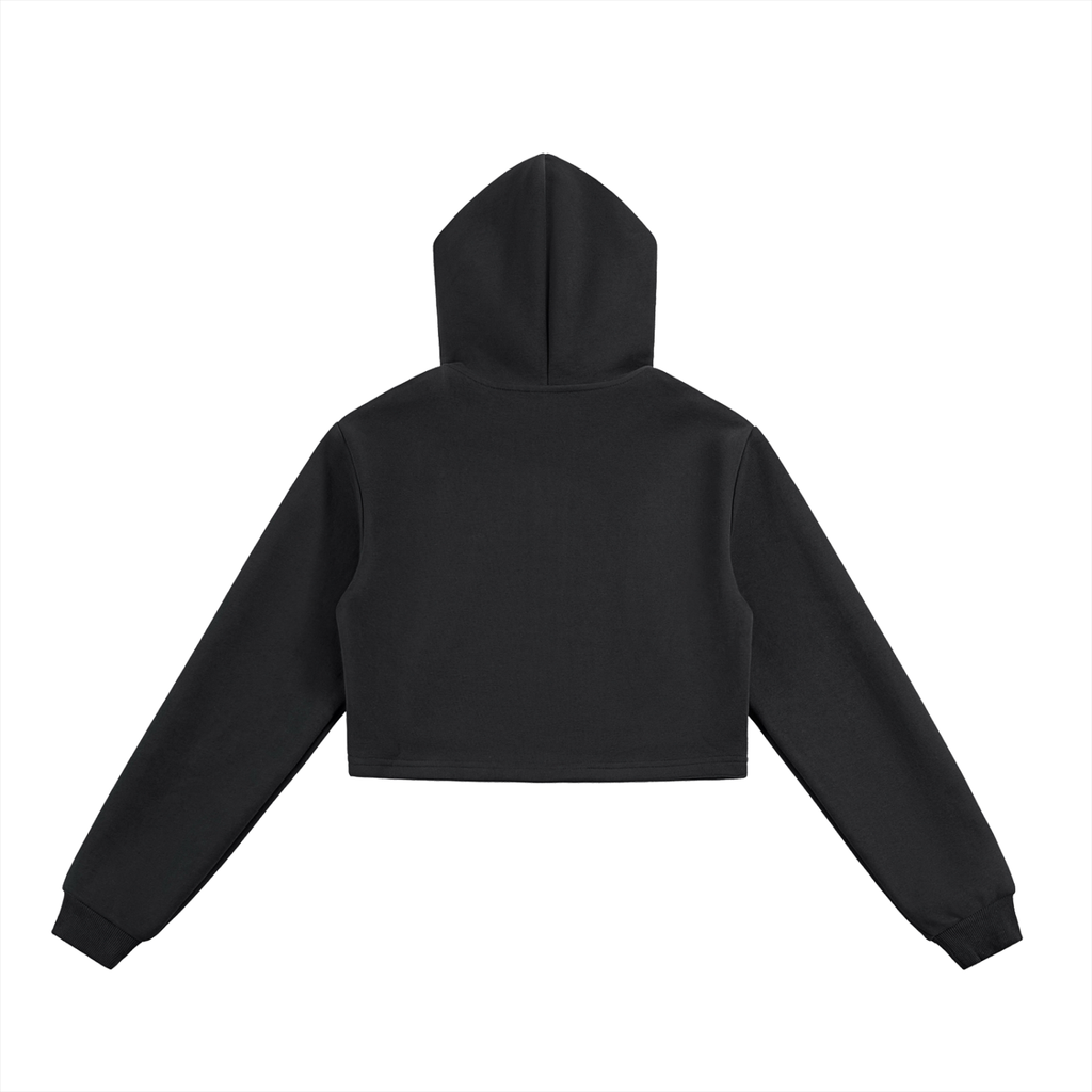 Essential Women's Cropped Zip-Up Hoodie