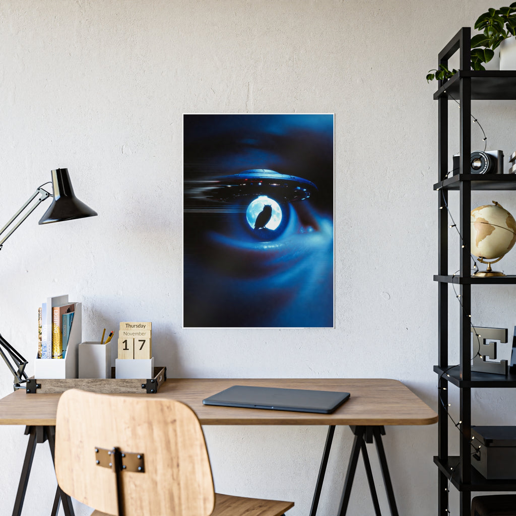 Sci‑Fi Eye UFO Poster
