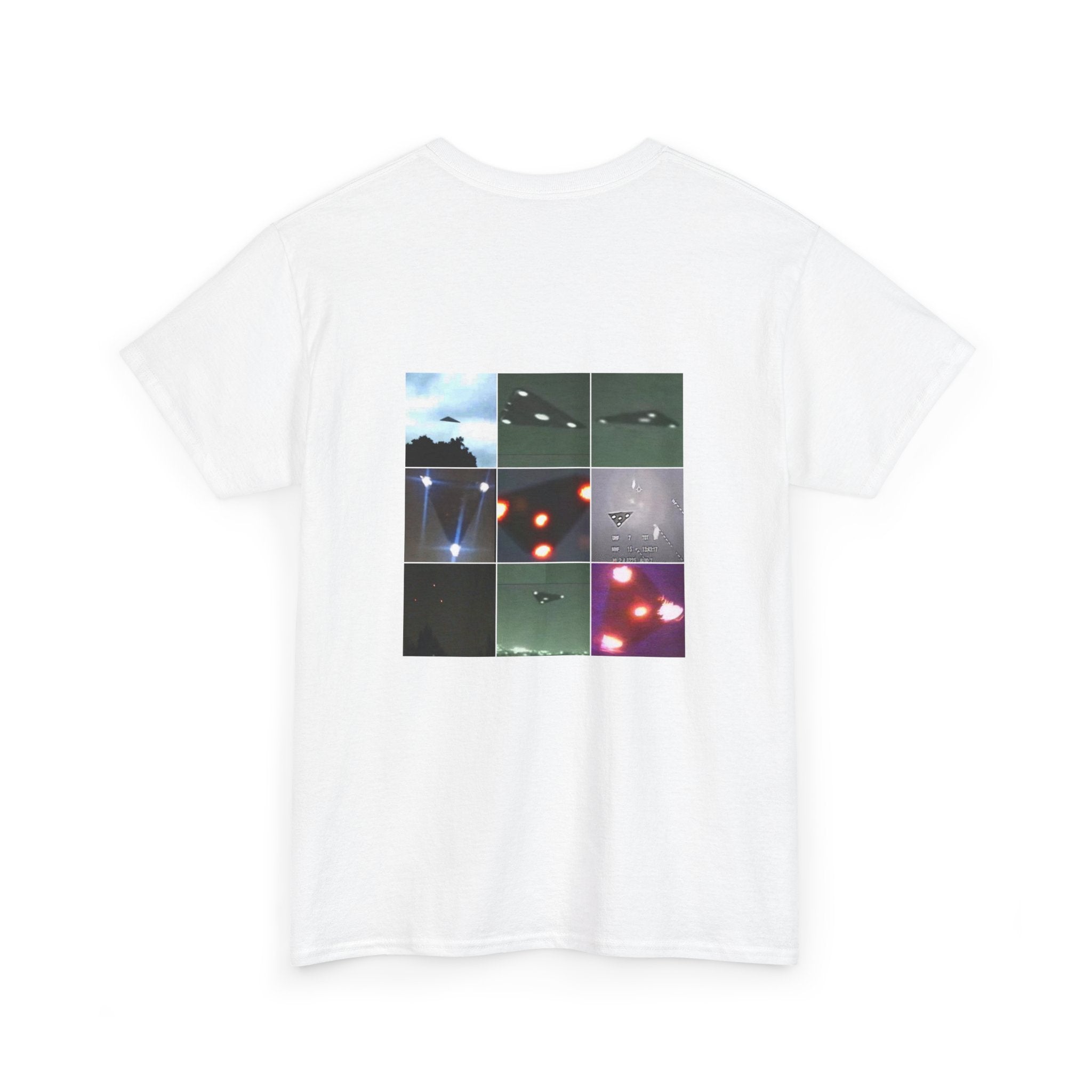 Graphic Tee — Vintage UFO Photo Collage T-Shirt