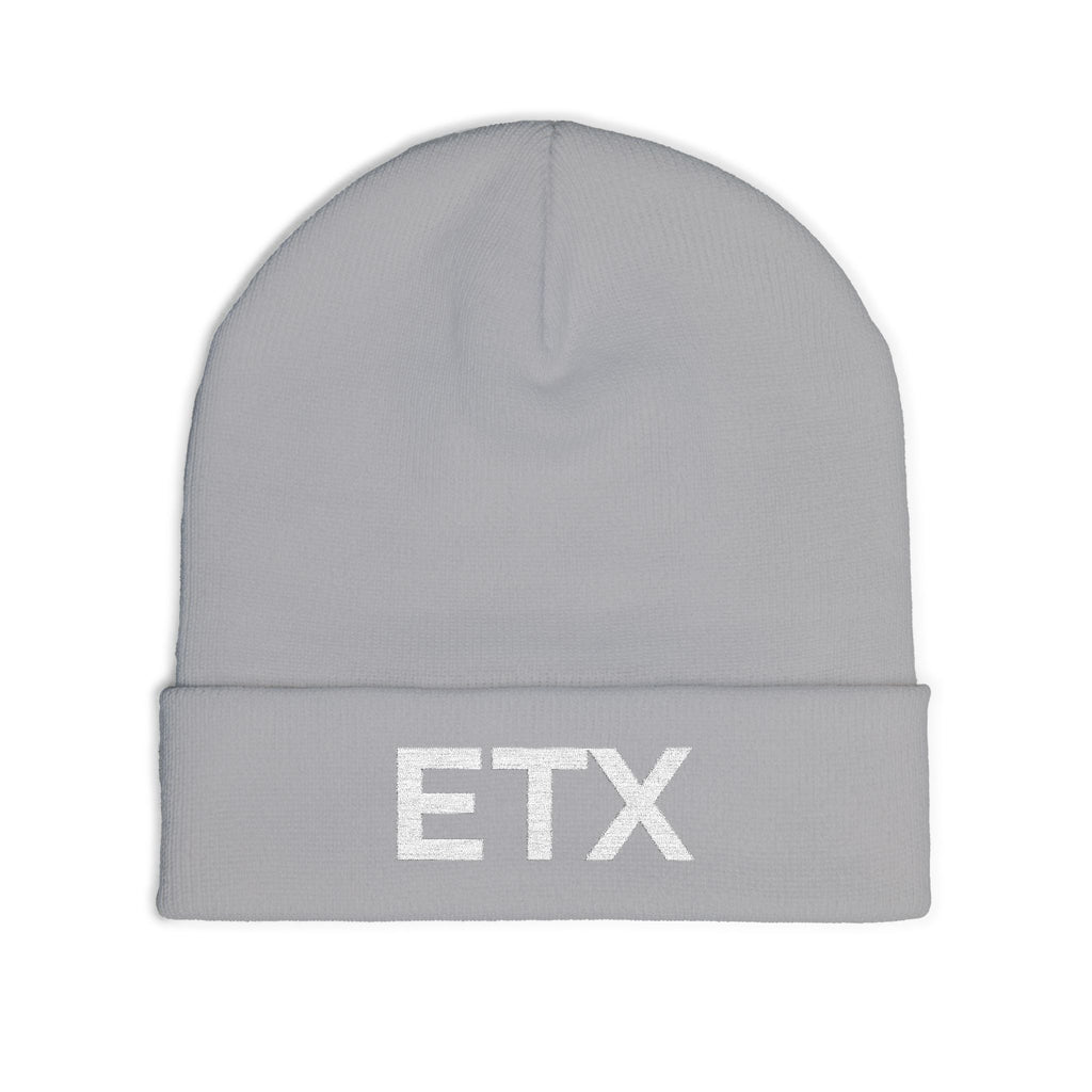 Gray ETX Embroidered Beanie
