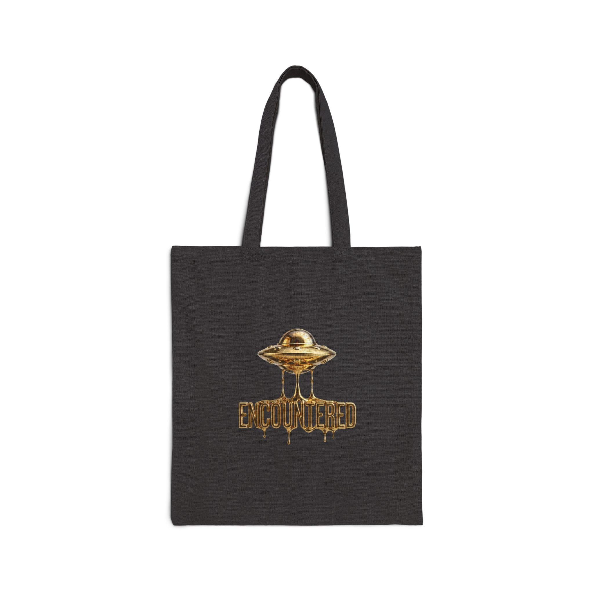 Gold UFO 'Encountered' Tote Bag