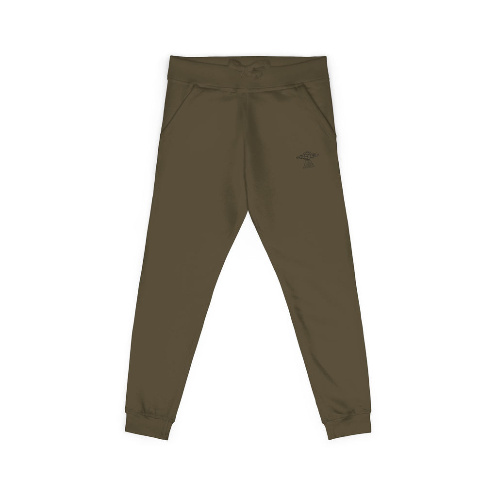 Olive Embroidered UFO Logo Sweatpants