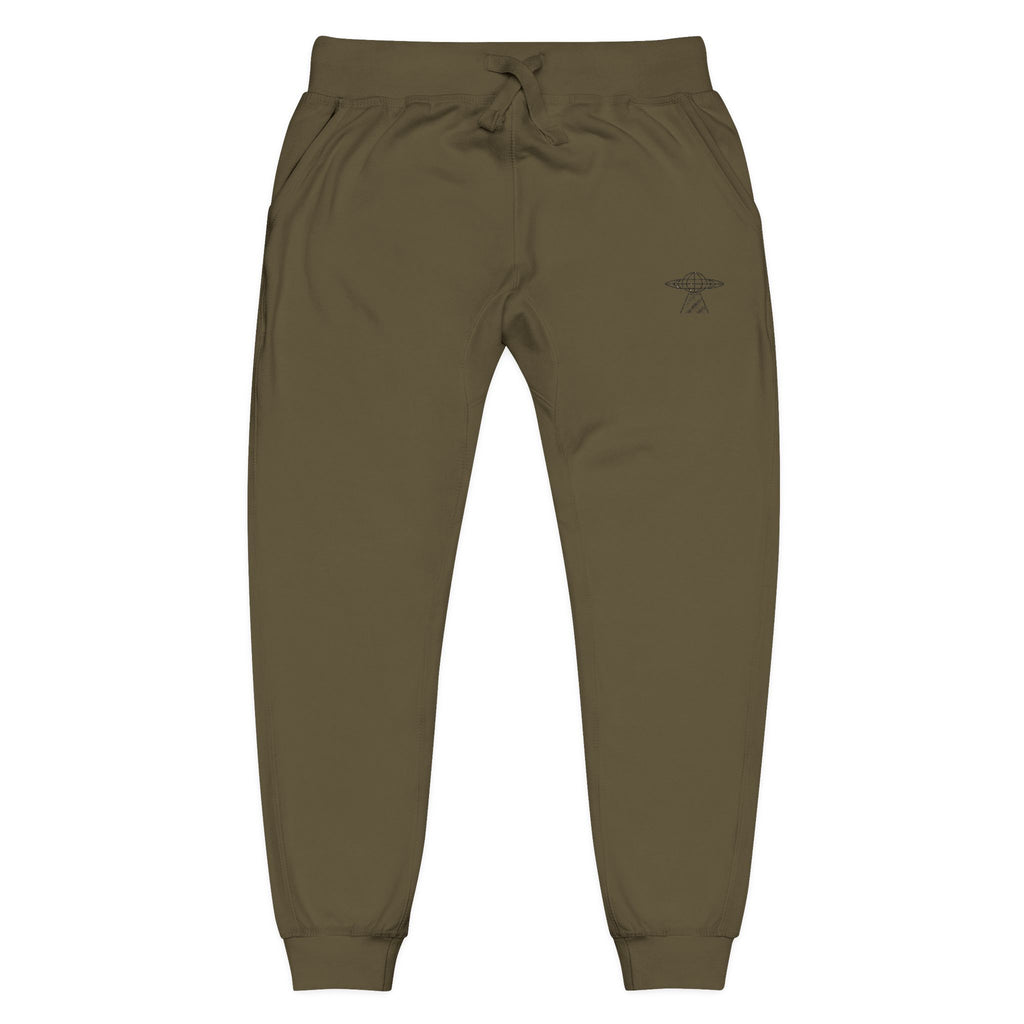 Olive Embroidered UFO Logo Sweatpants