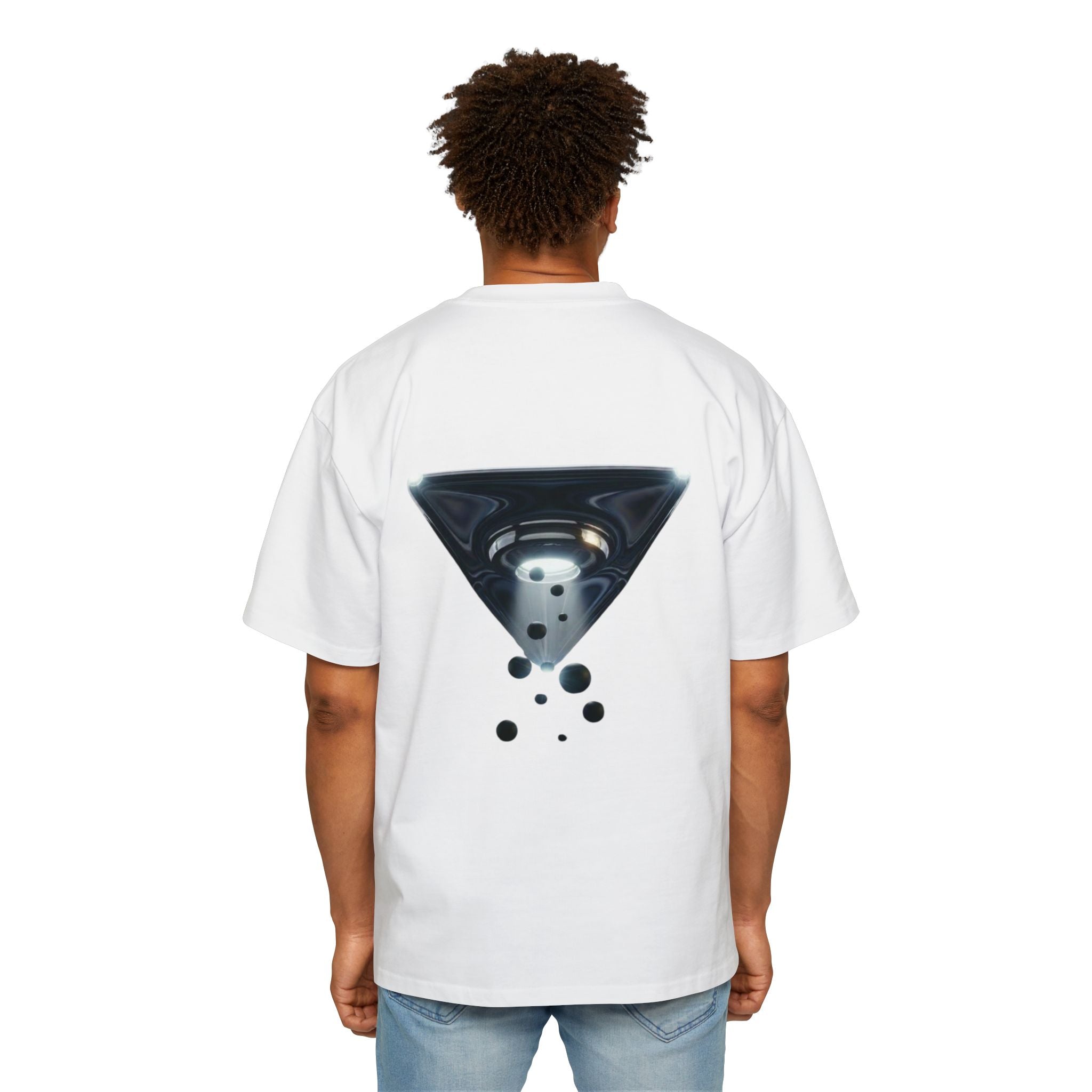 White Oversized UFO Witness Tee