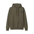 Native American Cube Inside Orb UFO Hoodie – Olive Graphic Pullover | Indigenous UFO Apparel