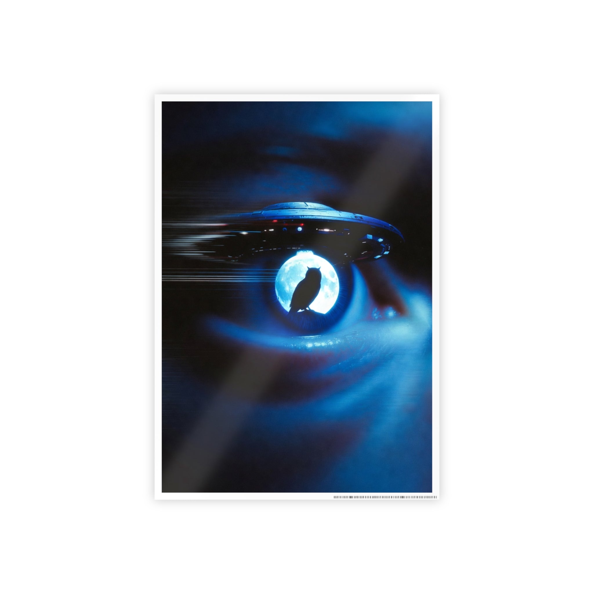 Sci‑Fi Eye UFO Poster