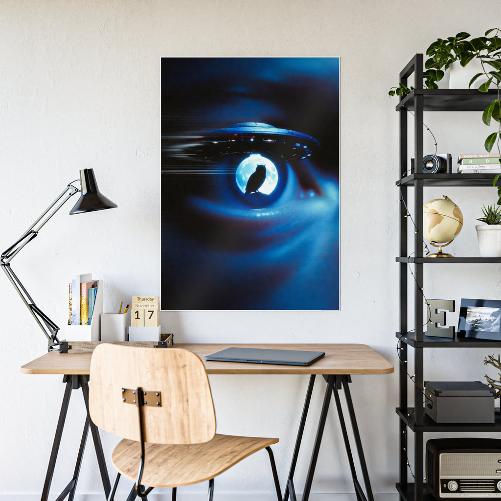 Sci‑Fi Eye UFO Poster