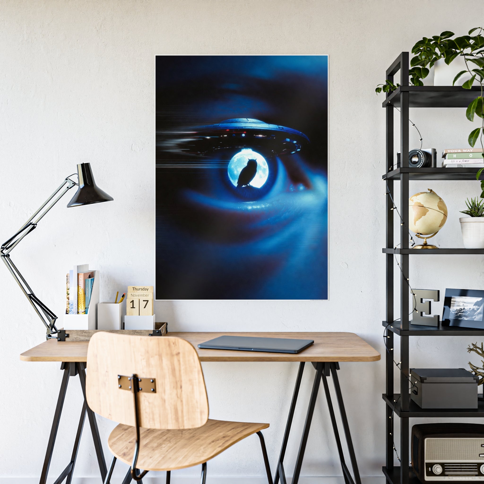 Sci‑Fi Eye UFO Poster