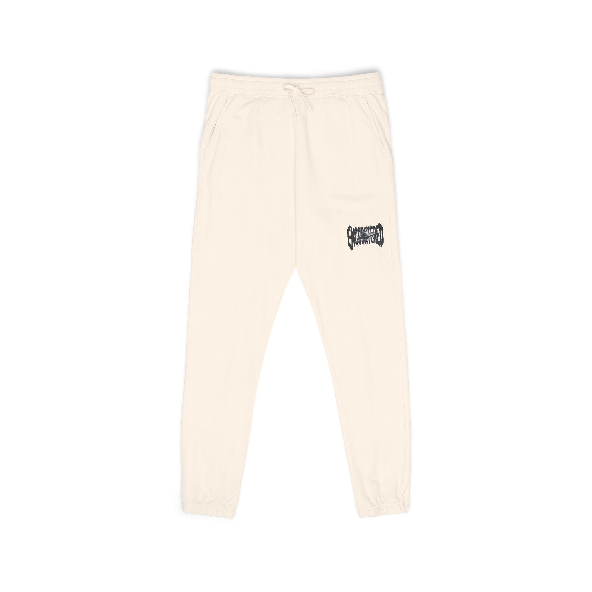 Cream Encountered UFO Logo Fleece Sweatpants