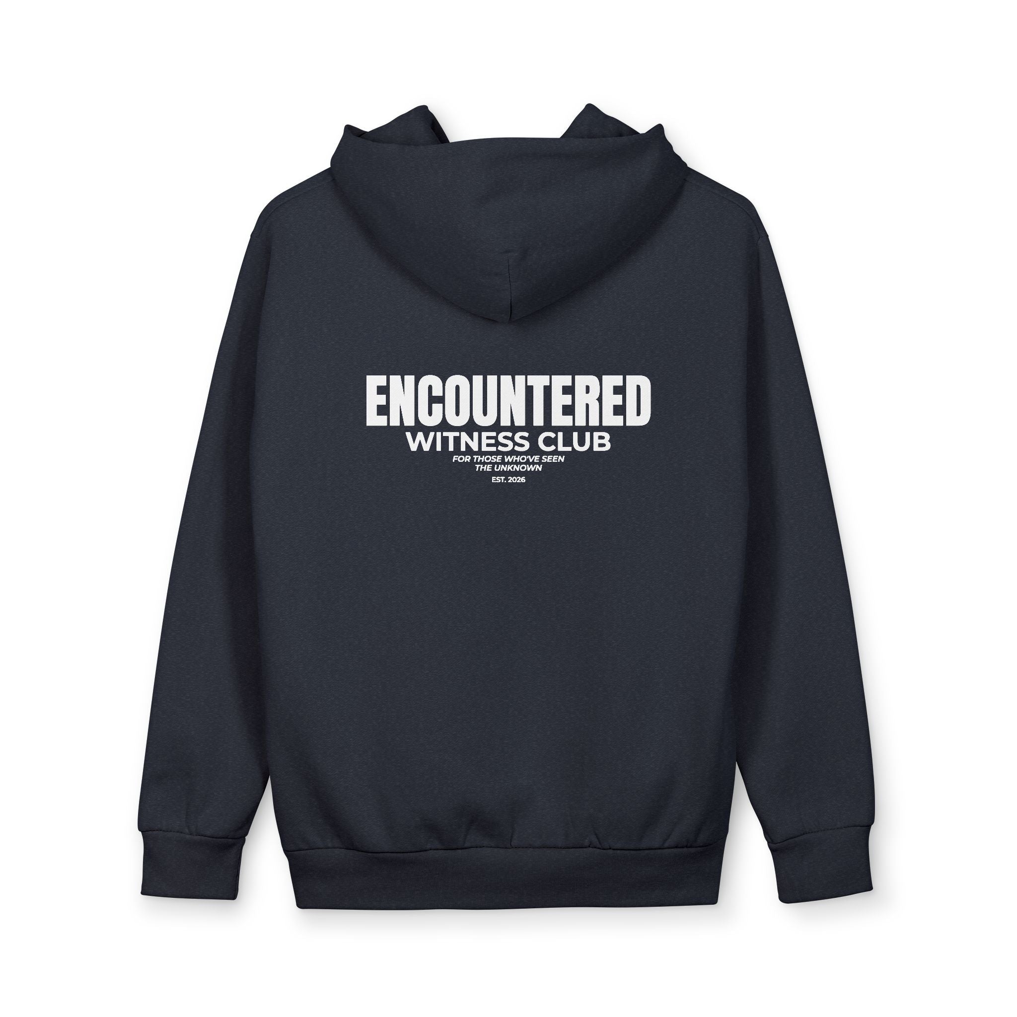 Navy Encountered Witness Club Hoodie