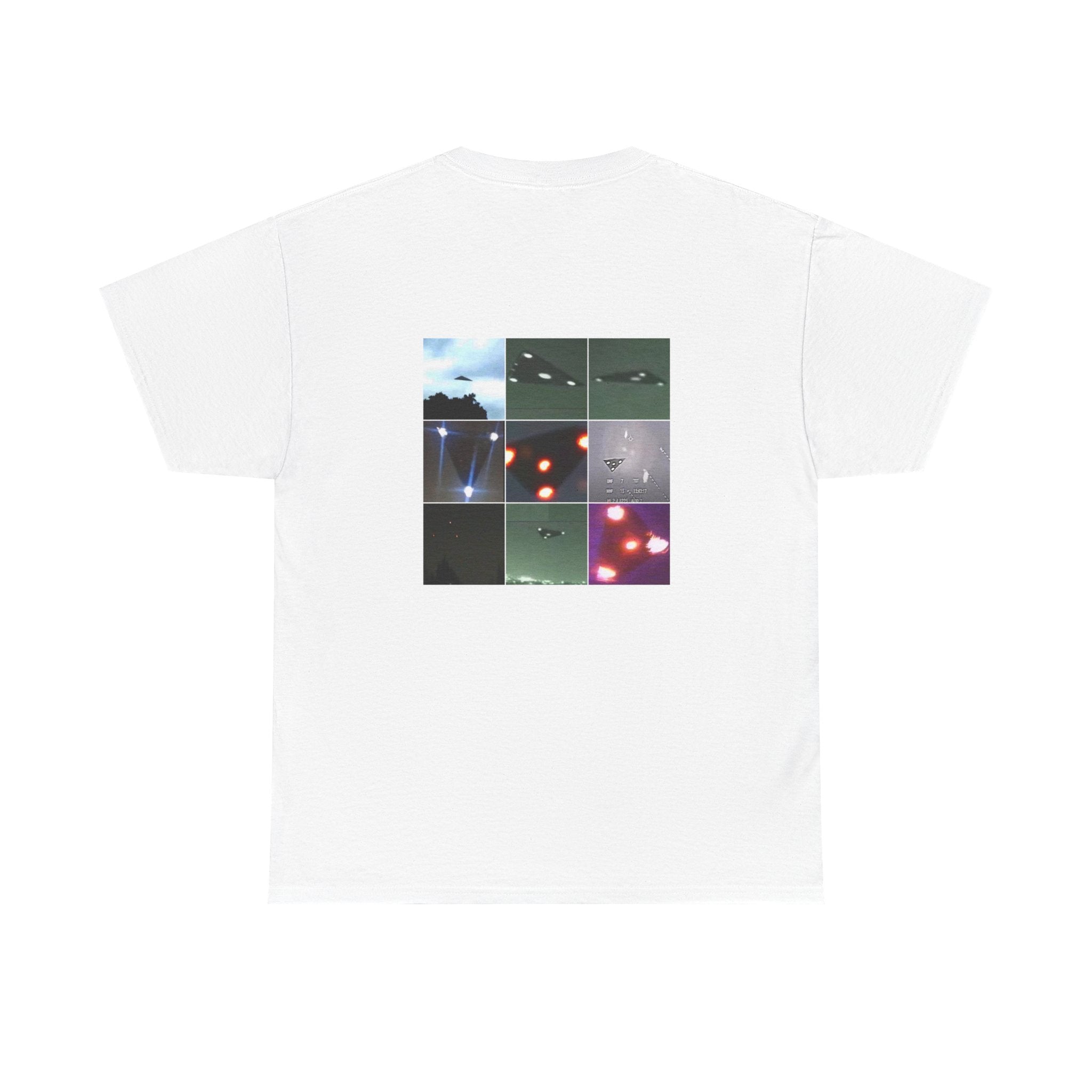 Graphic Tee — Vintage UFO Photo Collage T-Shirt