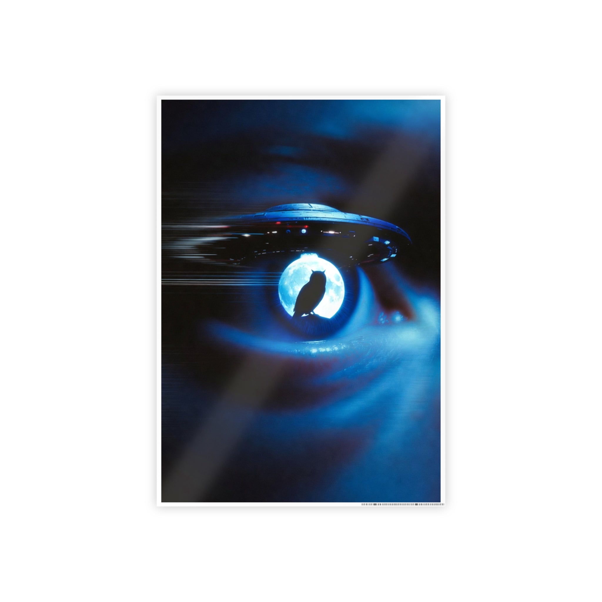Sci‑Fi Eye UFO Poster