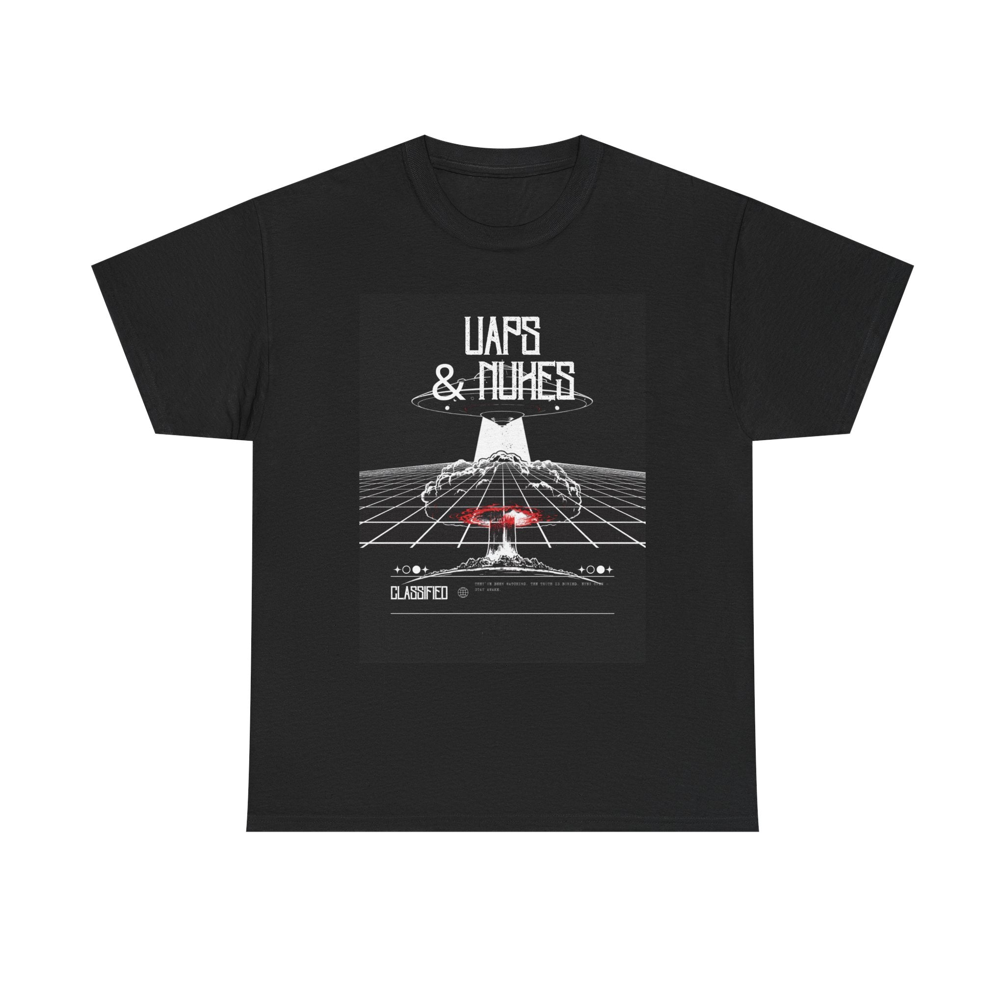 Black UAPS & Nukes Graphic Tee