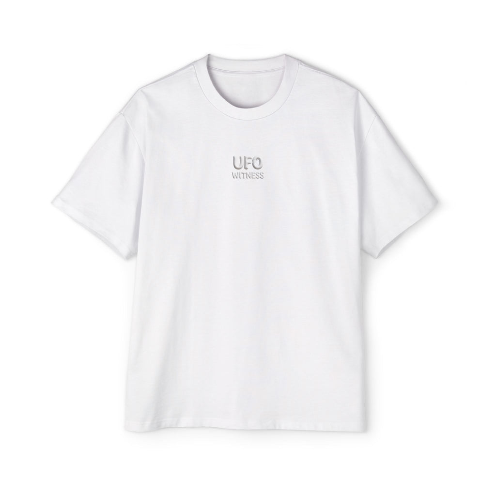 White Oversized UFO Witness Tee