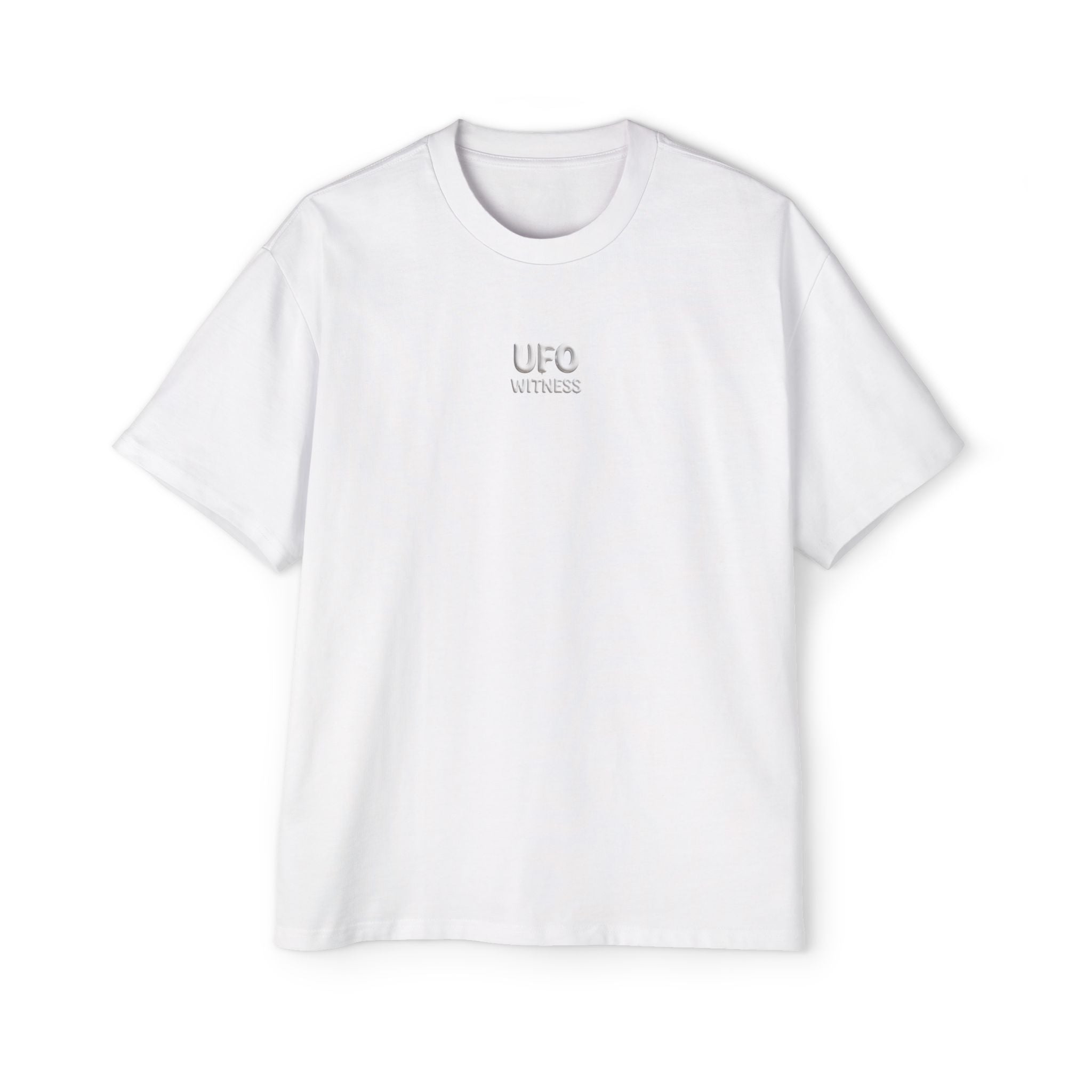 White Oversized UFO Witness Tee