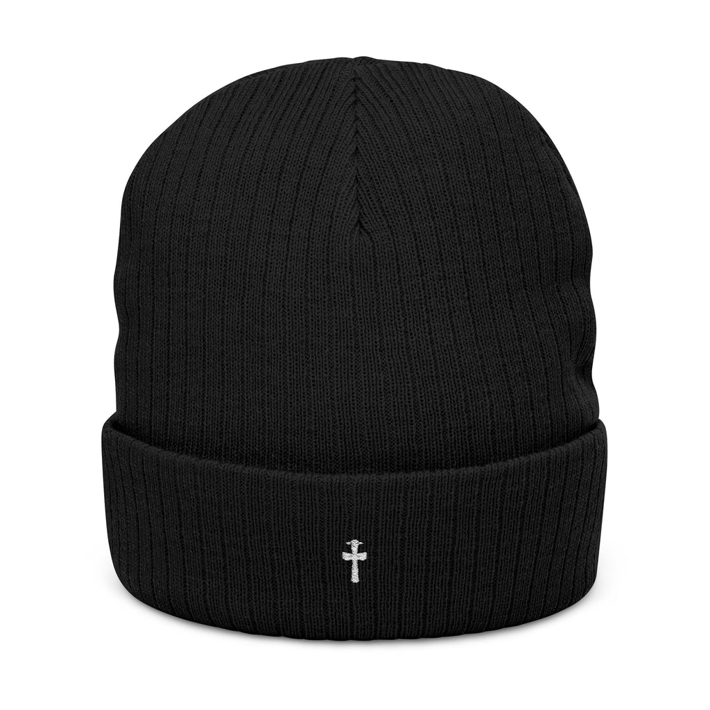 UFO Cross Ribbed Knit Beanie