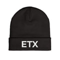 Black ETX Embroidered Beanie