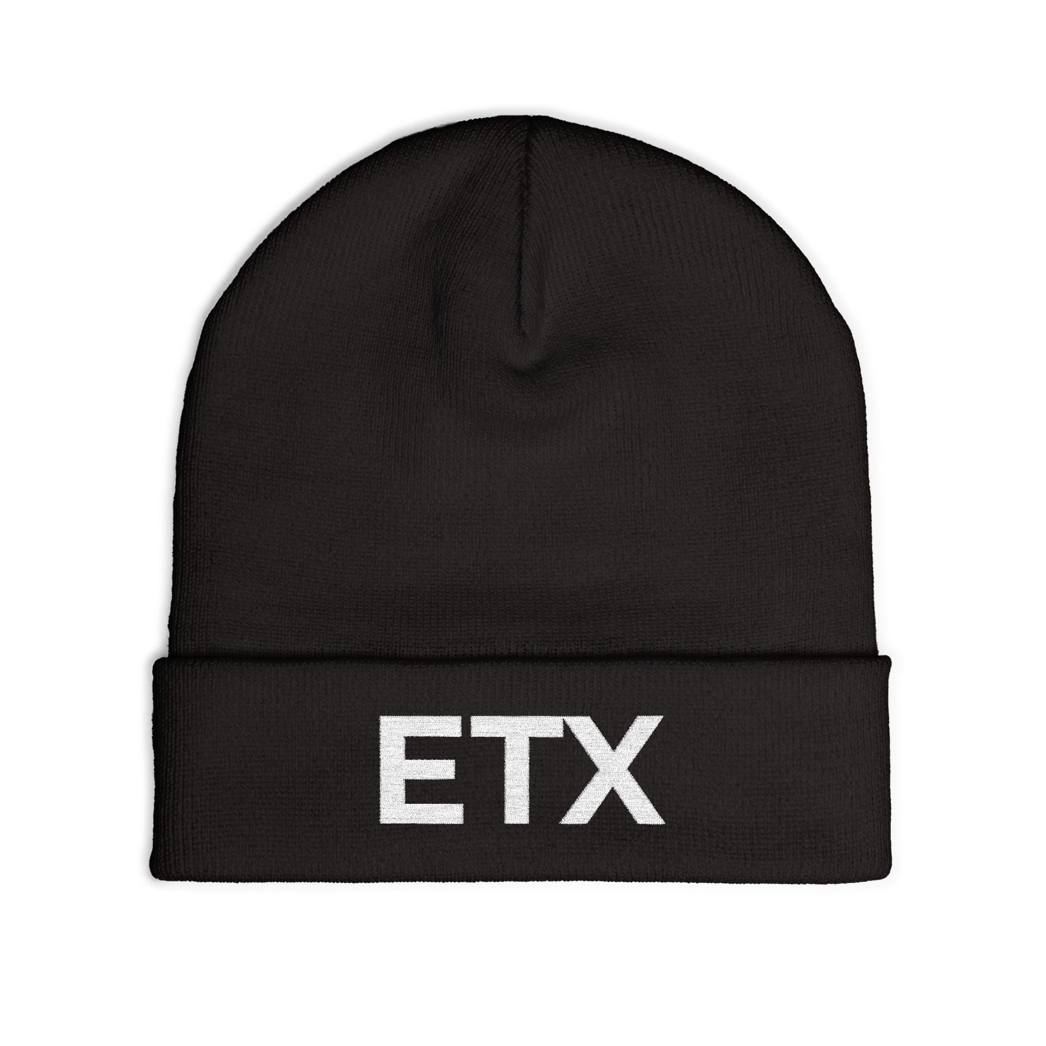 Black ETX Embroidered Beanie