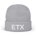 Gray ETX Embroidered Beanie