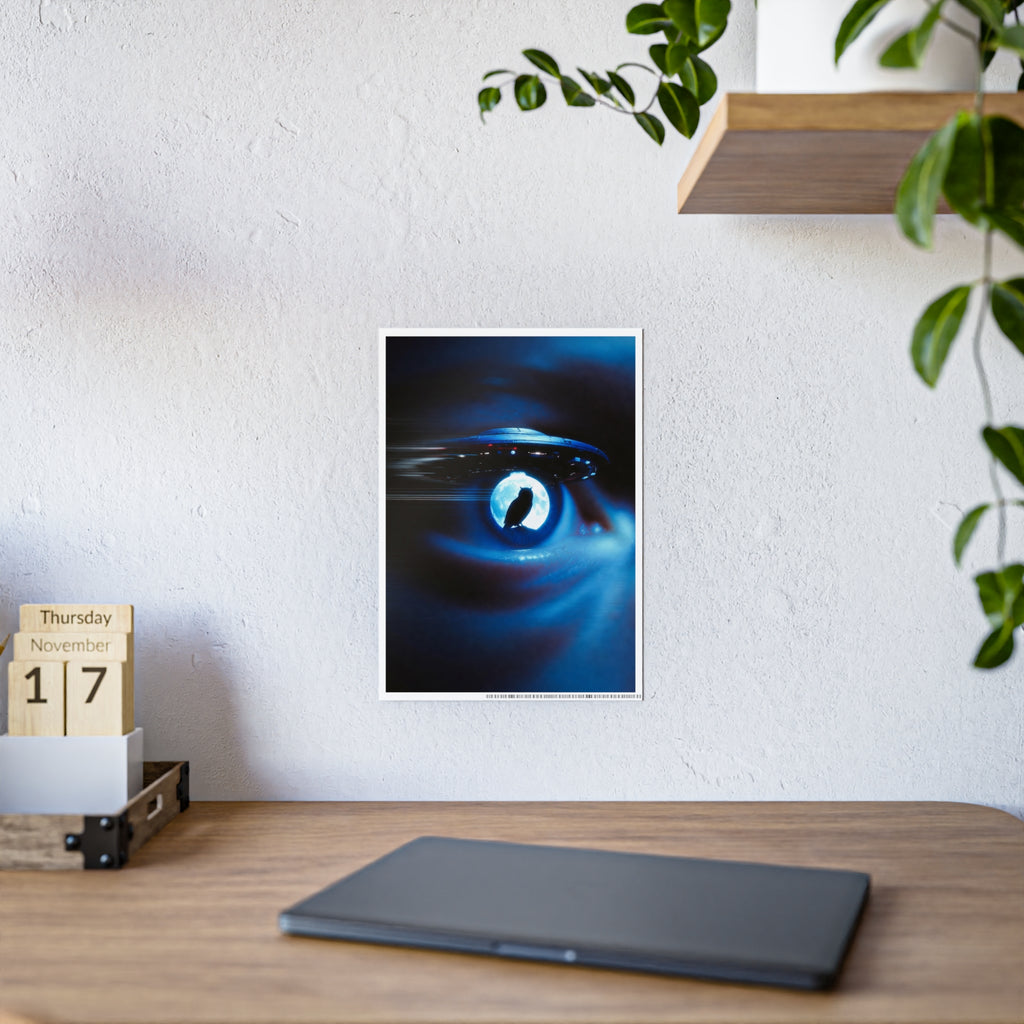 Sci‑Fi Eye UFO Poster