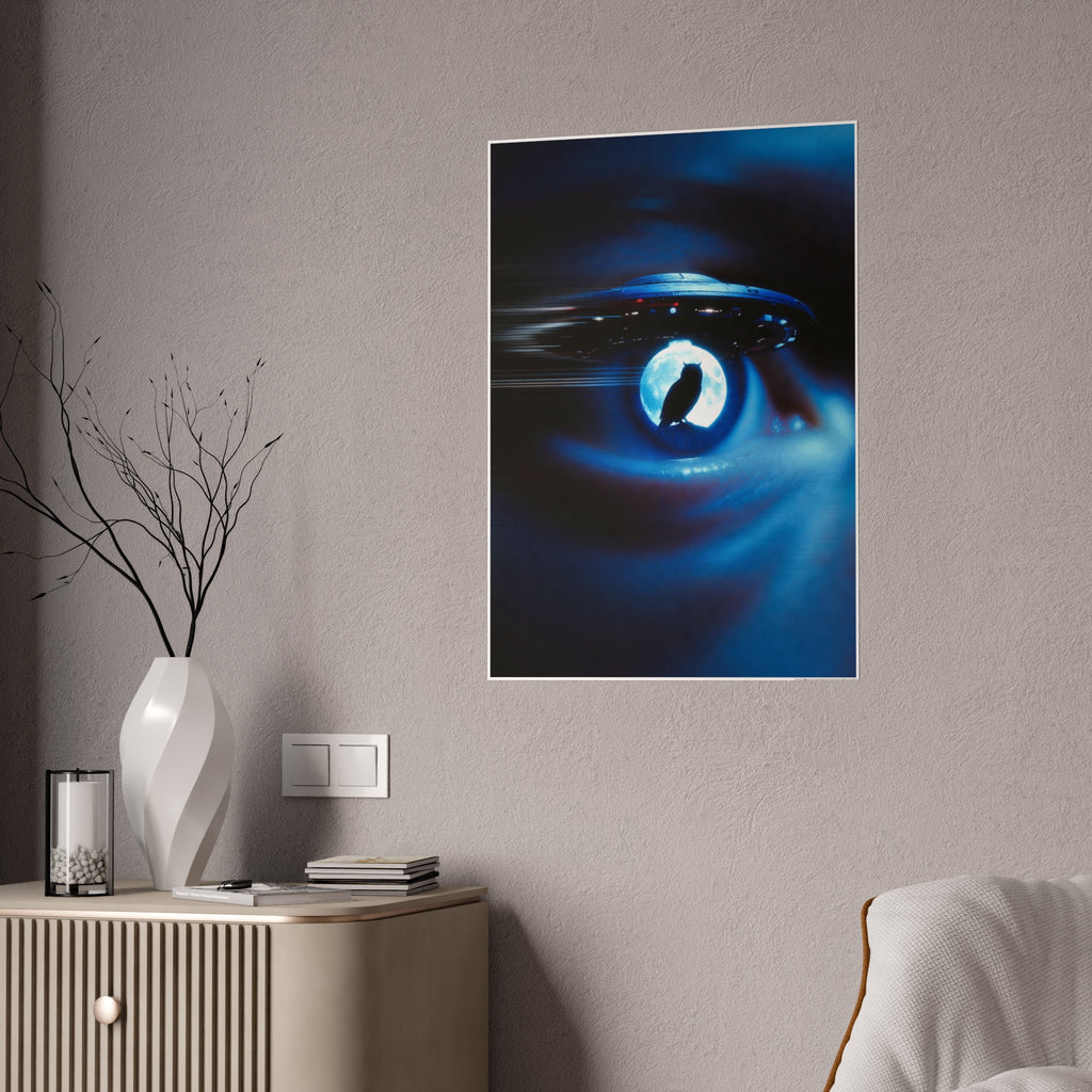 Sci‑Fi Eye UFO Poster