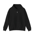 UFO Cross Hoodie — Minimal Black Pullover