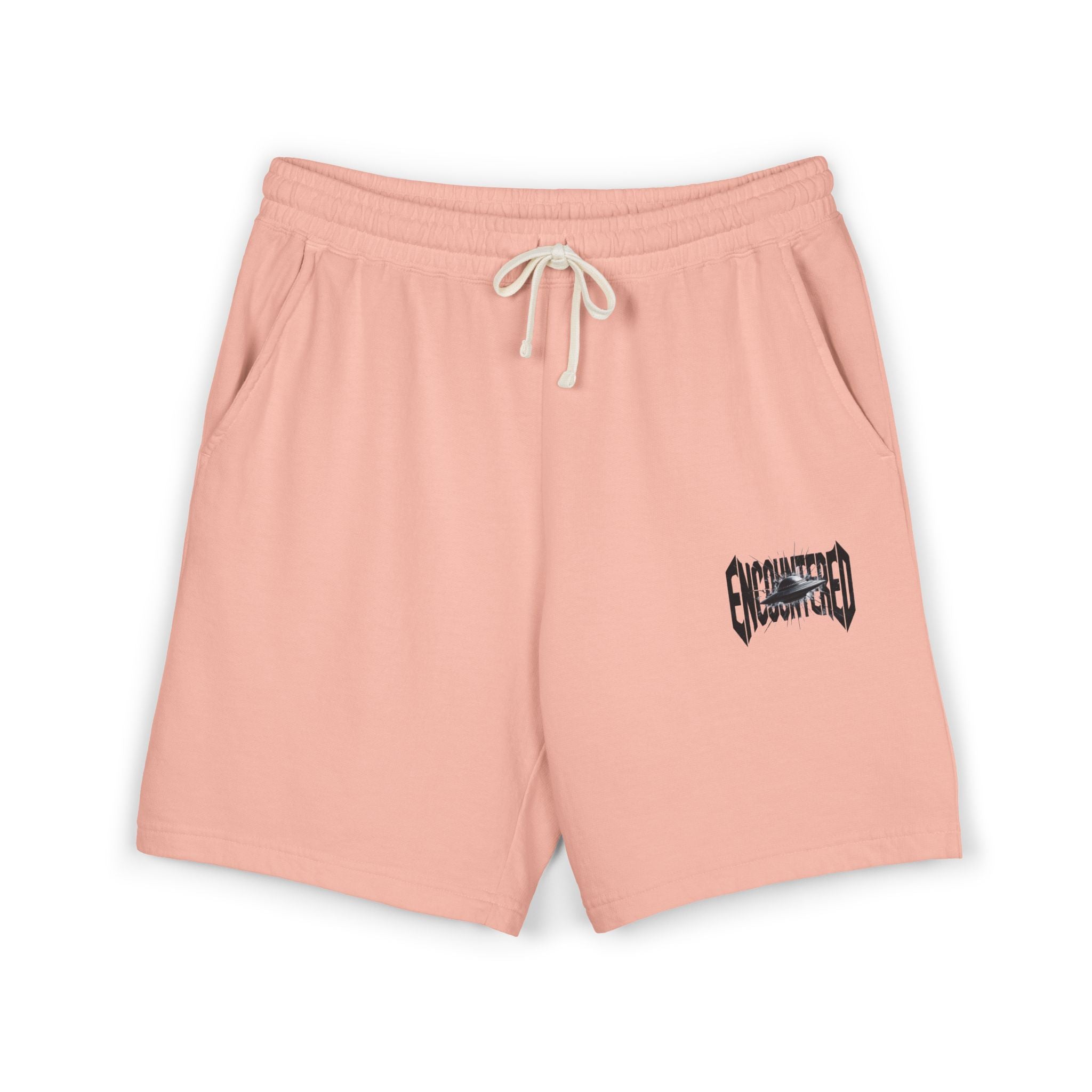 Peachy Encountered UFO Logo Fleece Sweat Shorts