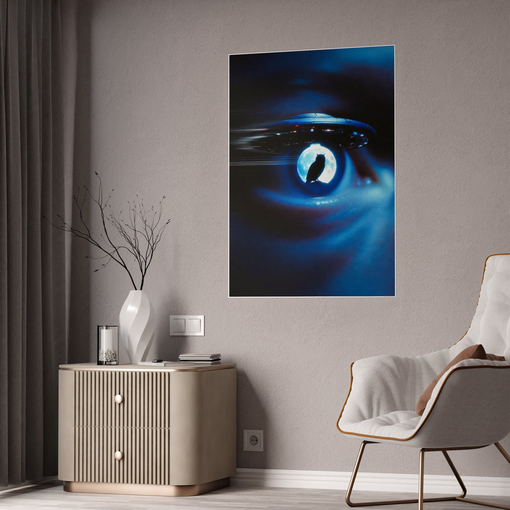 Sci‑Fi Eye UFO Poster