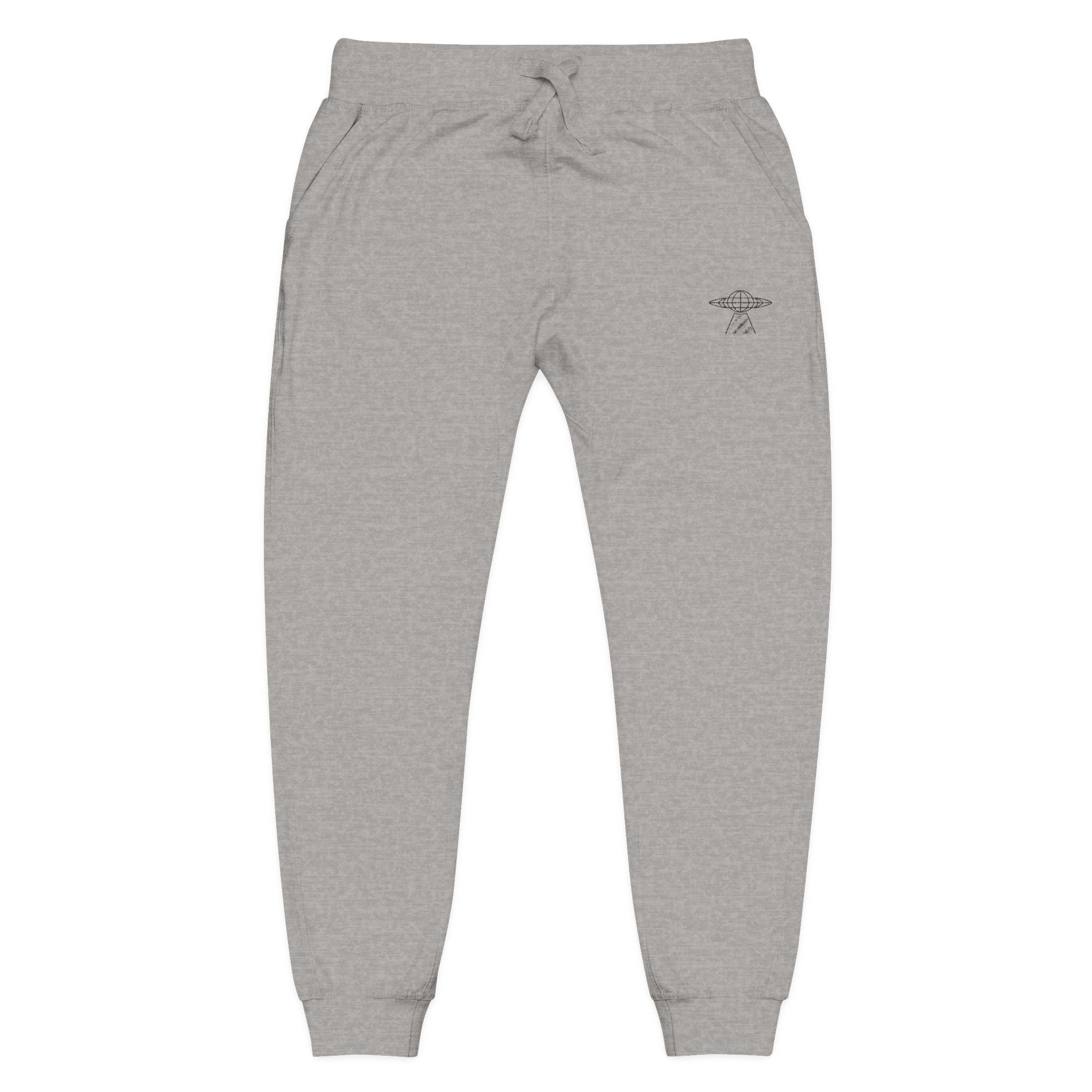 Grey Embroidered UFO Logo Sweatpants