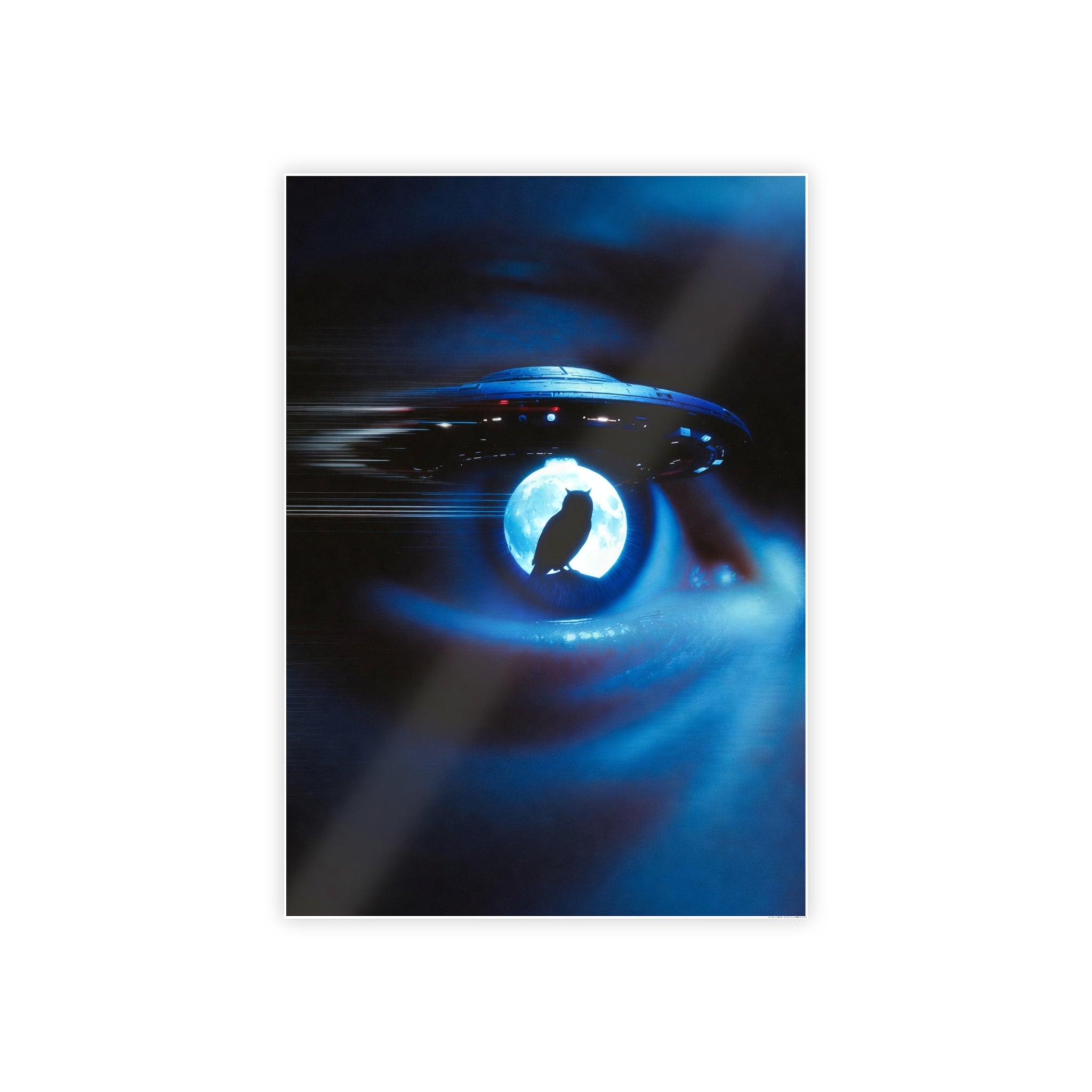 Sci‑Fi Eye UFO Poster