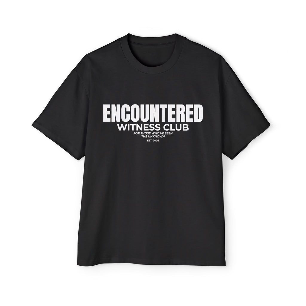 Black Encountered Witness Club Oversized Tee