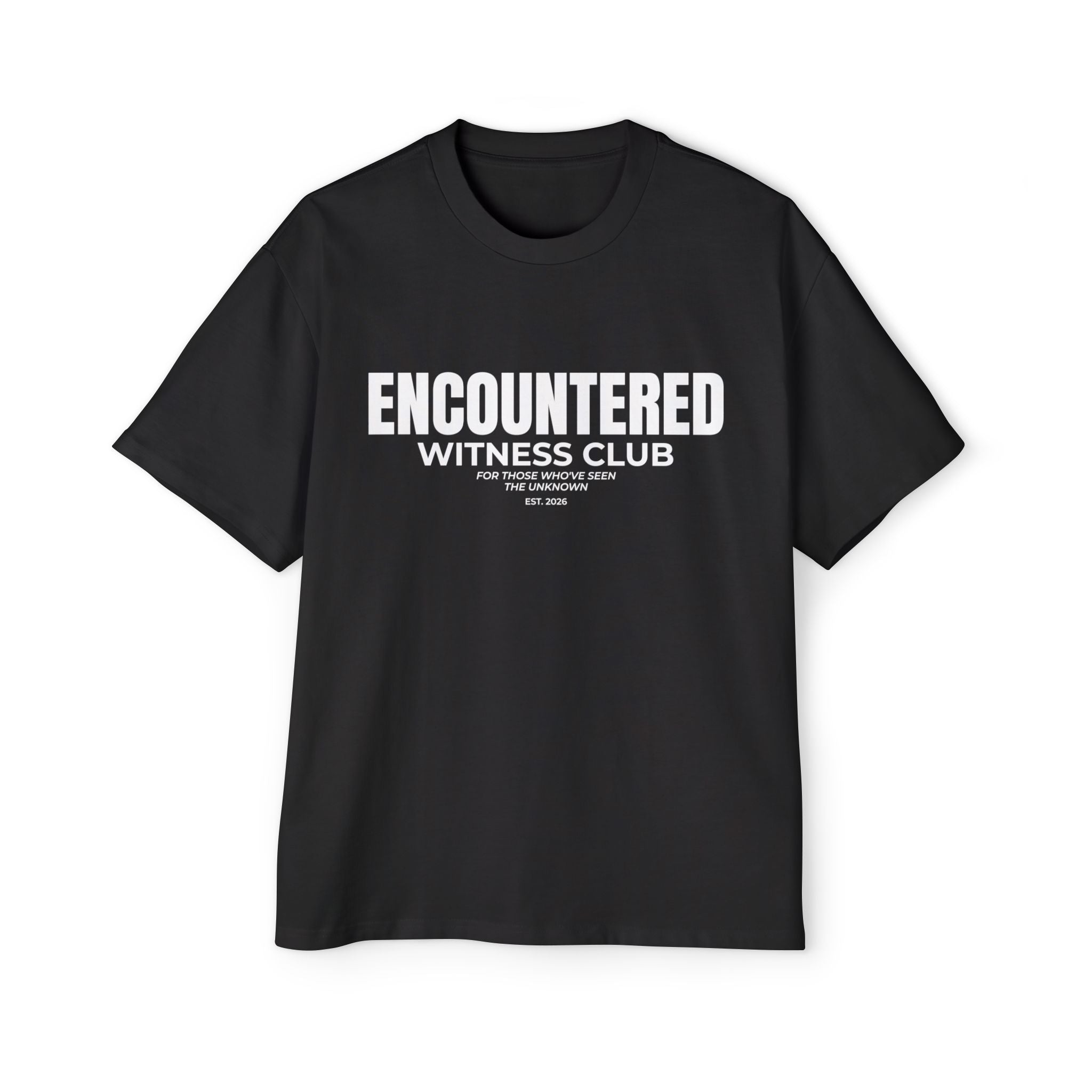 Black Encountered Witness Club Oversized Tee