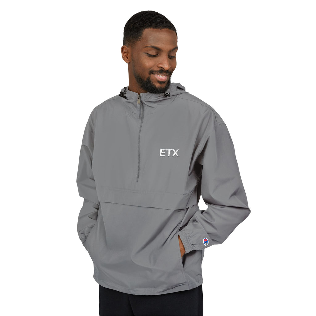 Grey ETX Packable Windbreaker Jacket