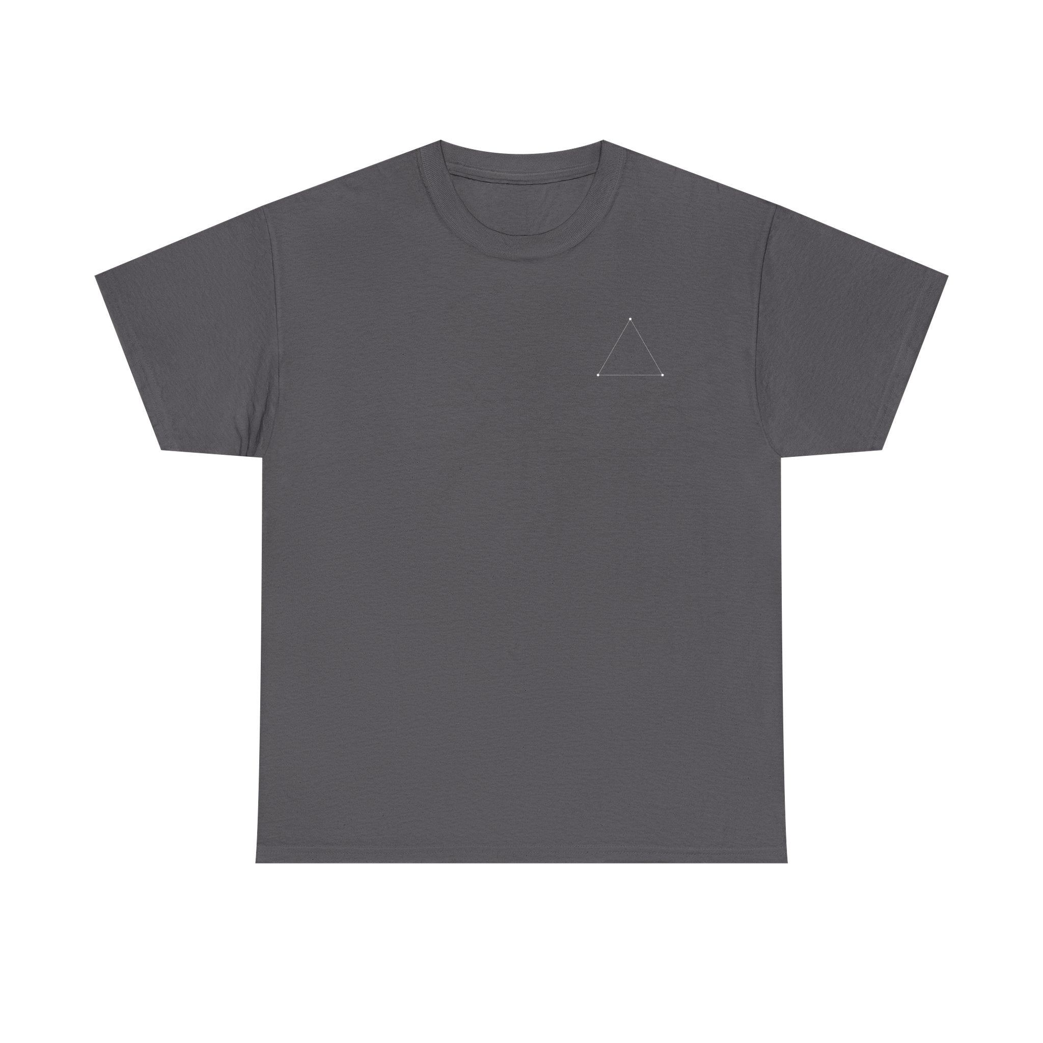 Charcoal Triangle Spaceship graphic T-shirt