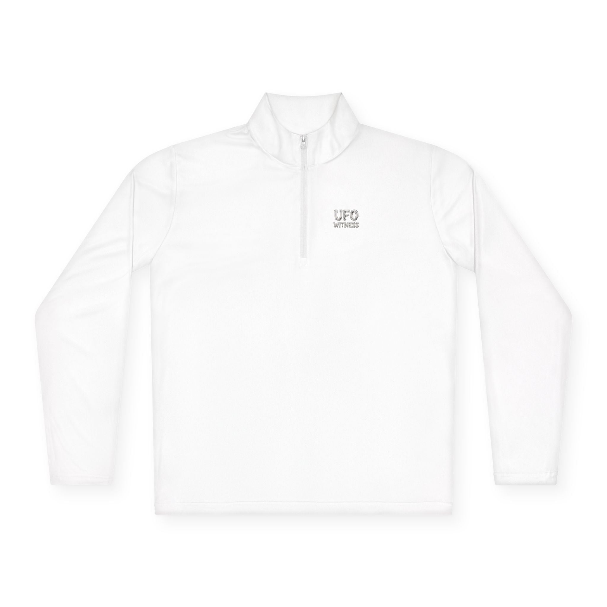 Embroidered 'UFO Witness' Quarter-Zip Pullover