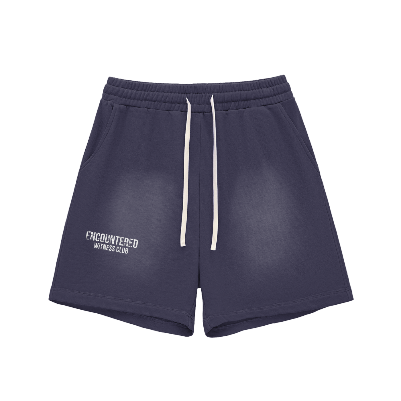 Witness Club Cotton Shorts – Navy Blue