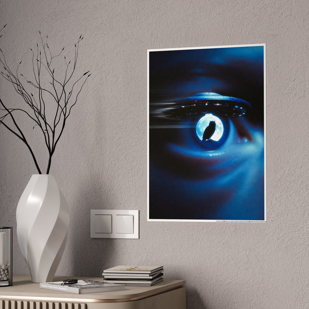 Sci‑Fi Eye UFO Poster