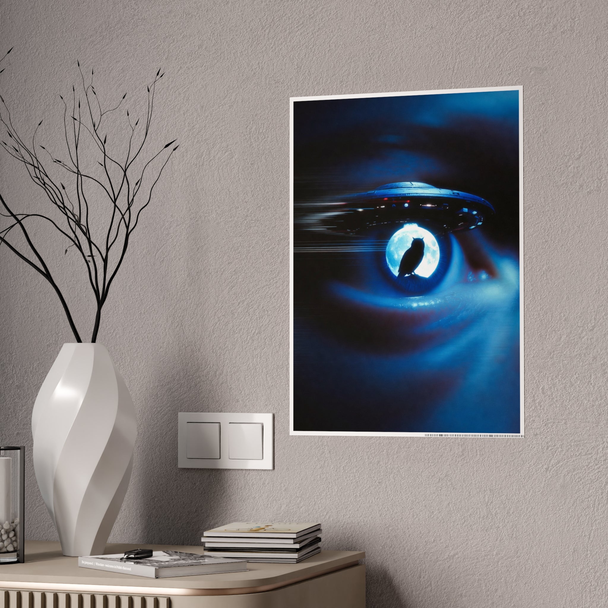 Sci‑Fi Eye UFO Poster