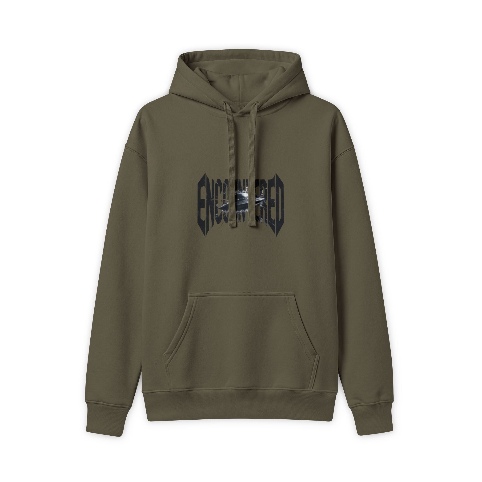 Olive "Encountered" UFO Hoodie