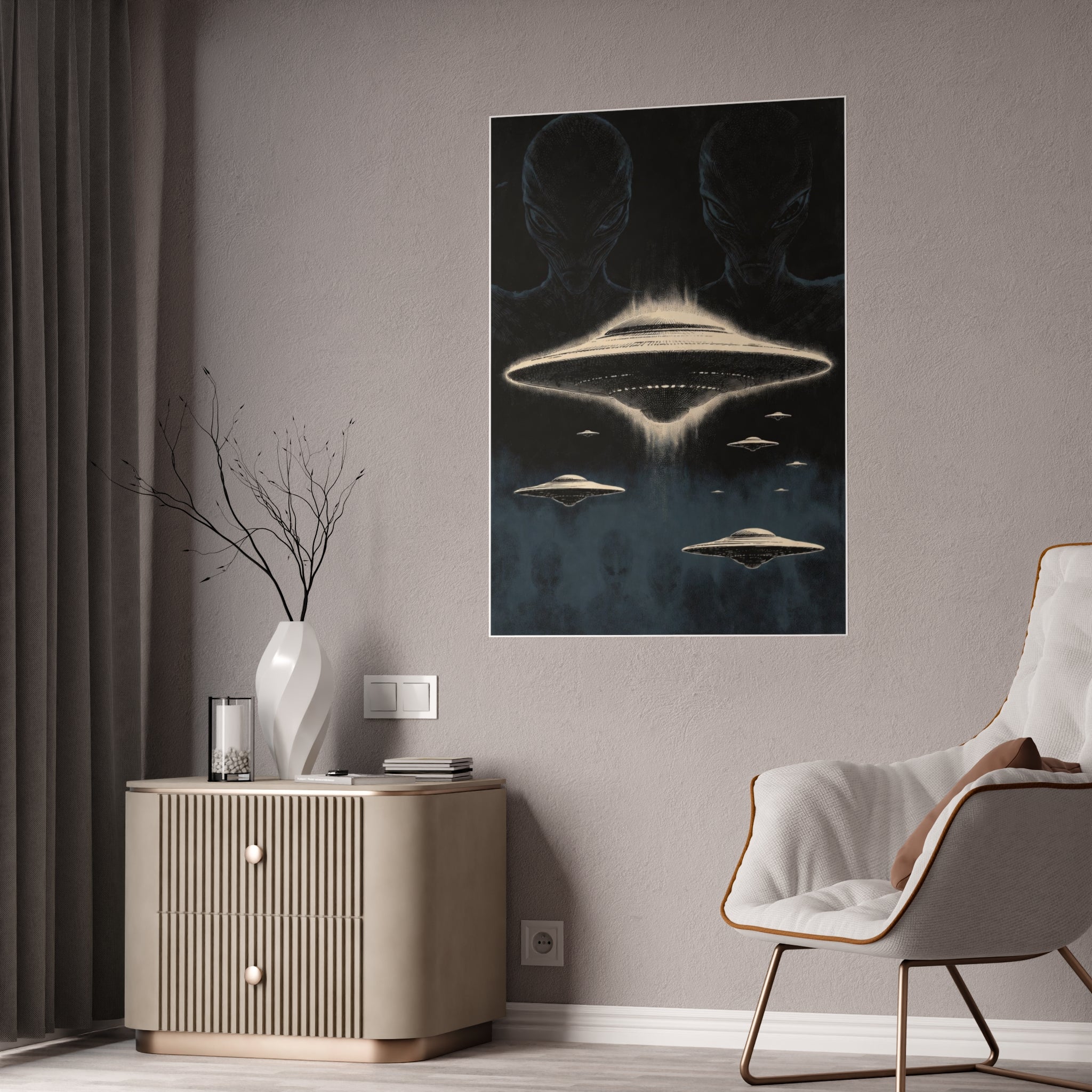 Alien & UFO Watchers Poster