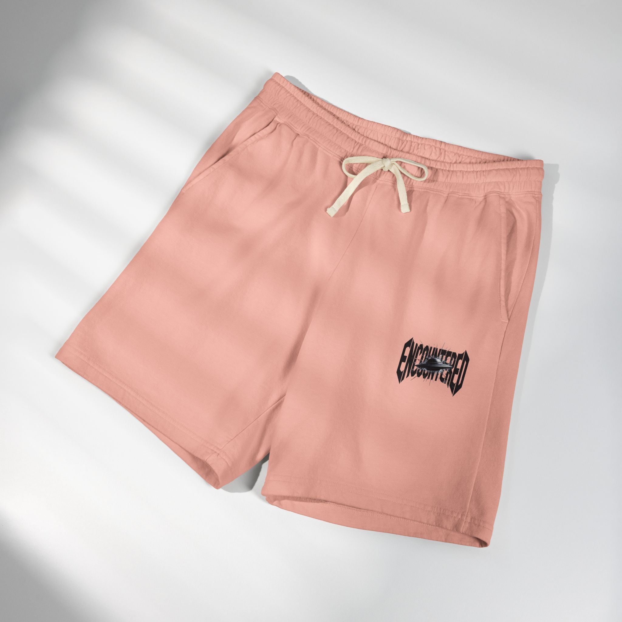 Peachy Encountered UFO Logo Fleece Sweat Shorts