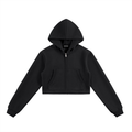 Essential Women's Cropped Zip-Up Hoodie