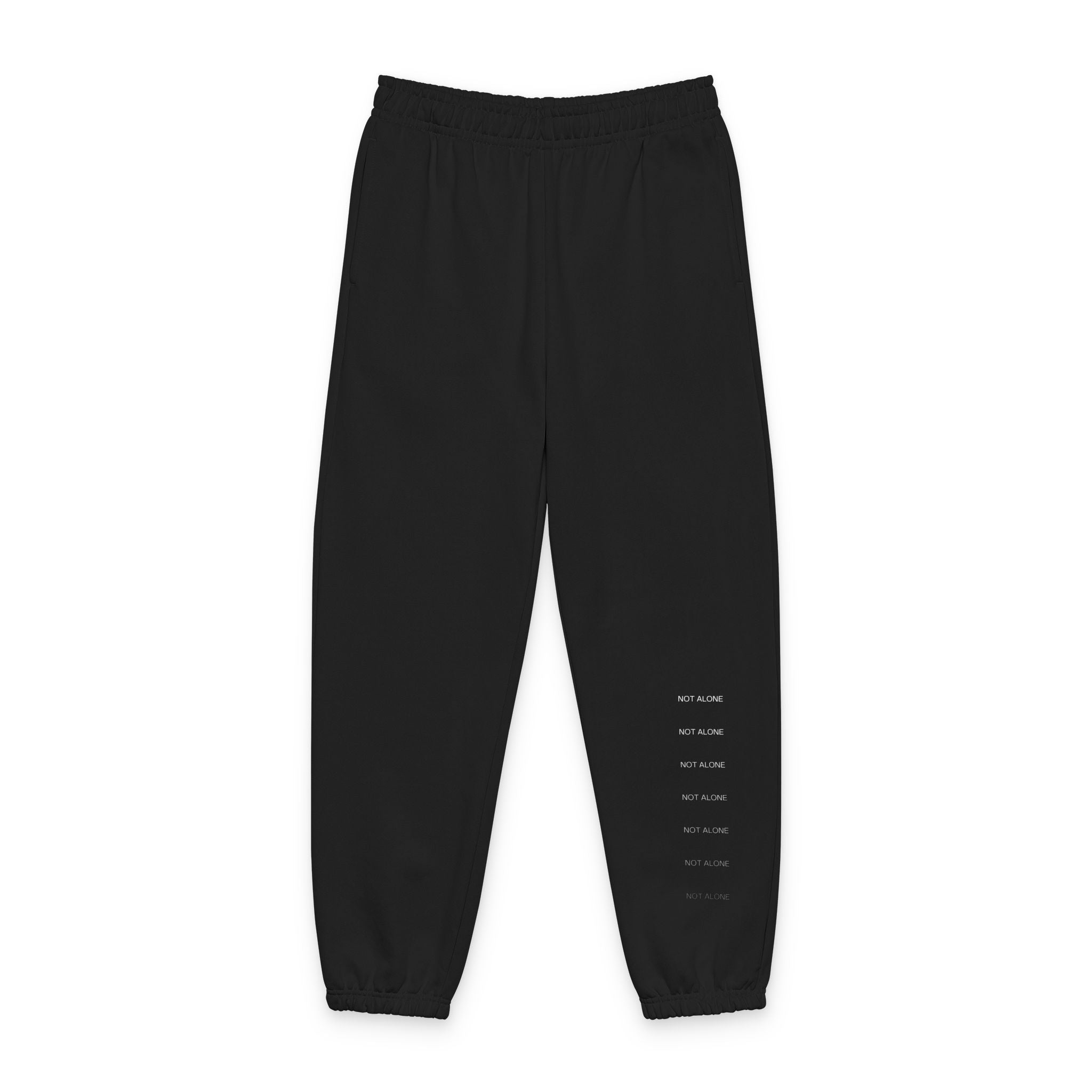 "Not Alone" Black Sweatpants