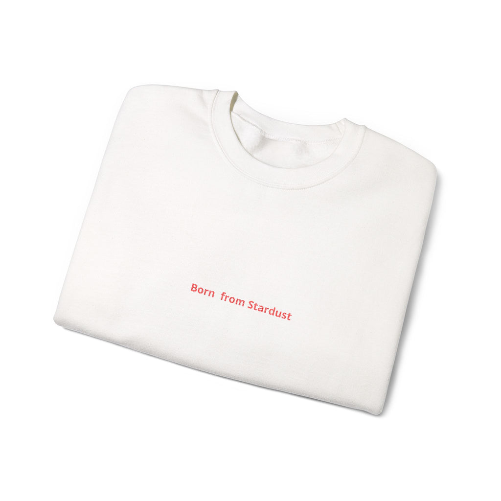 'Born From Stardust' Text Crewneck Sweatshirt