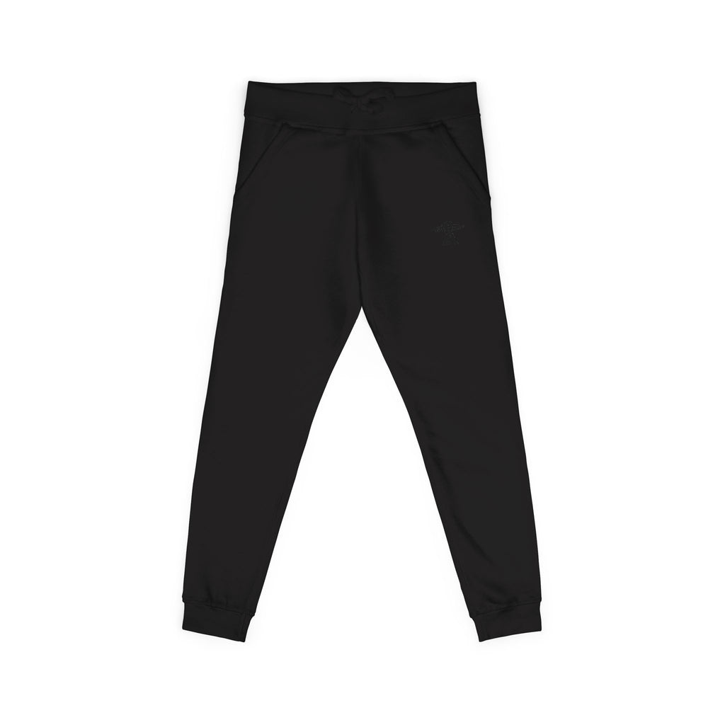 Black Embroidered UFO Logo Sweatpants