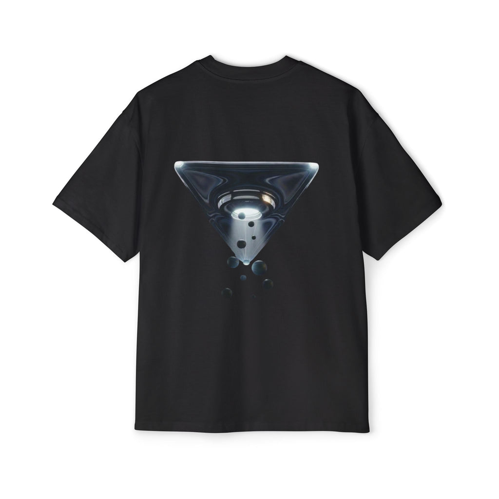 Black Oversized UFO Witness Tee