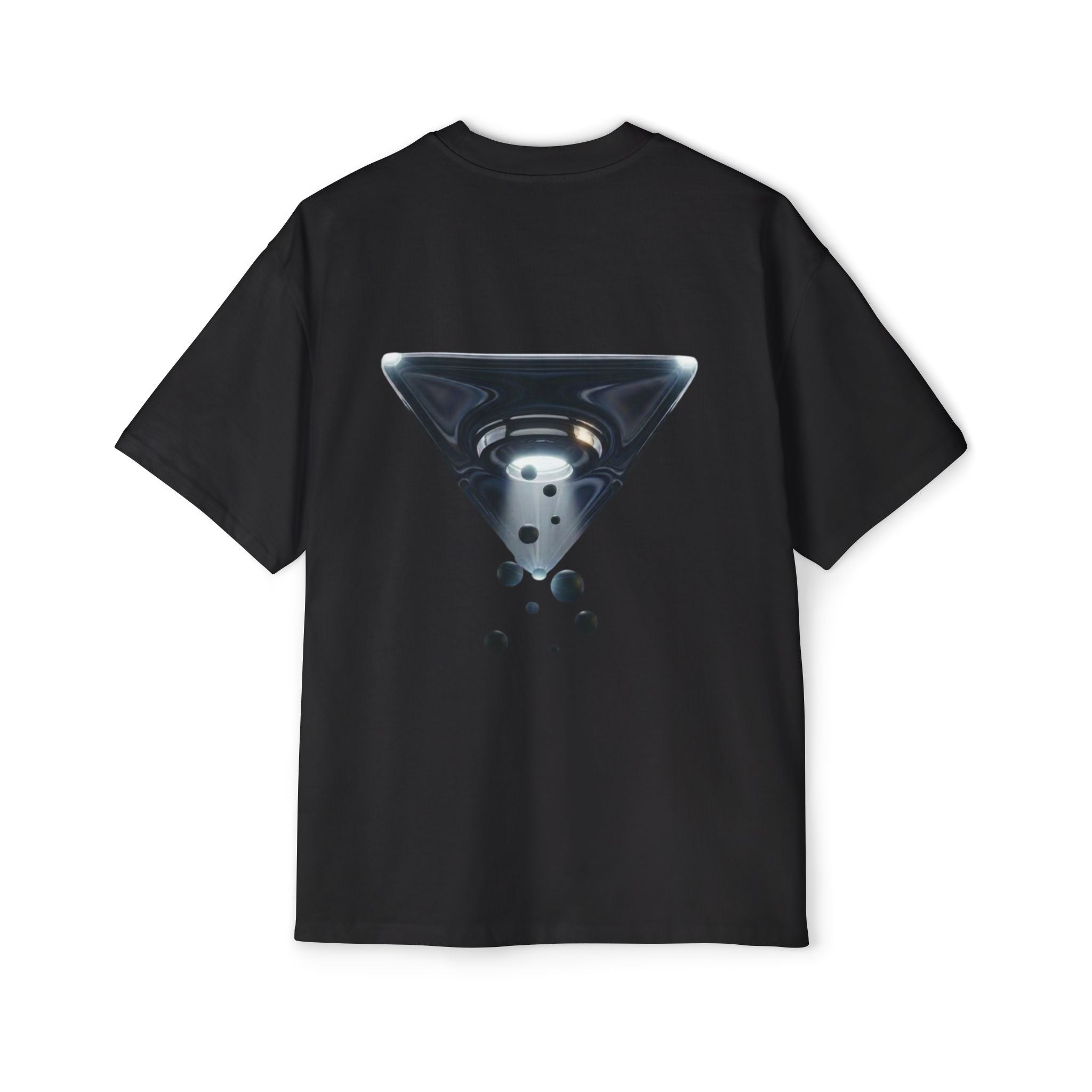 Black Oversized UFO Witness Tee