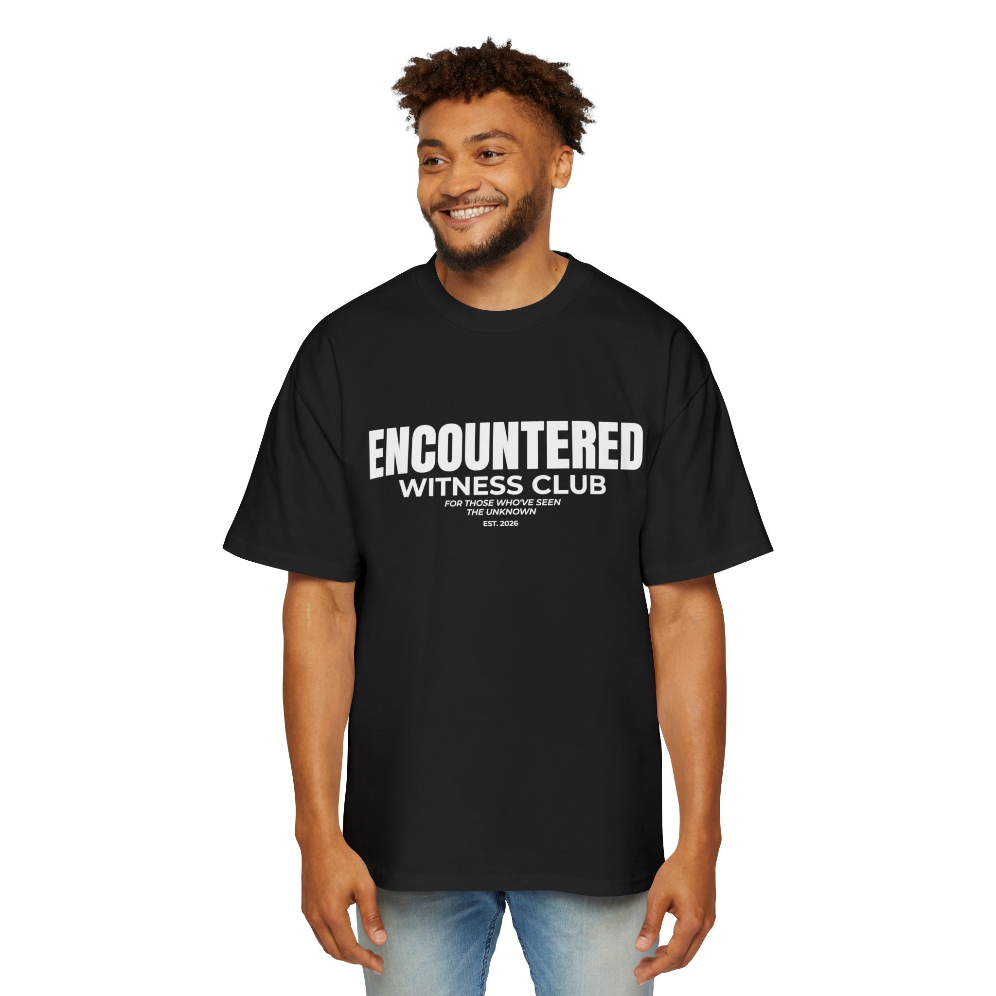 Black Encountered Witness Club Oversized Tee