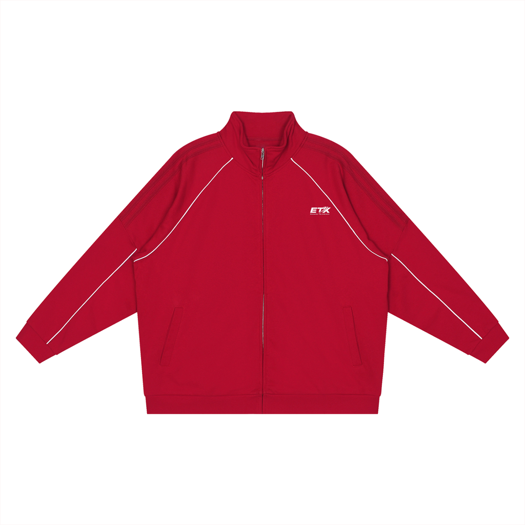 ETX Reflection Striped Raglan Sleeve Jacket